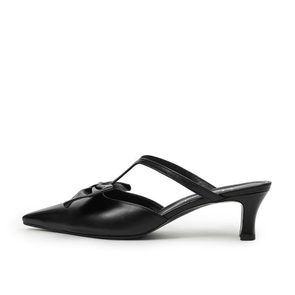 Ribbon T-strap heels