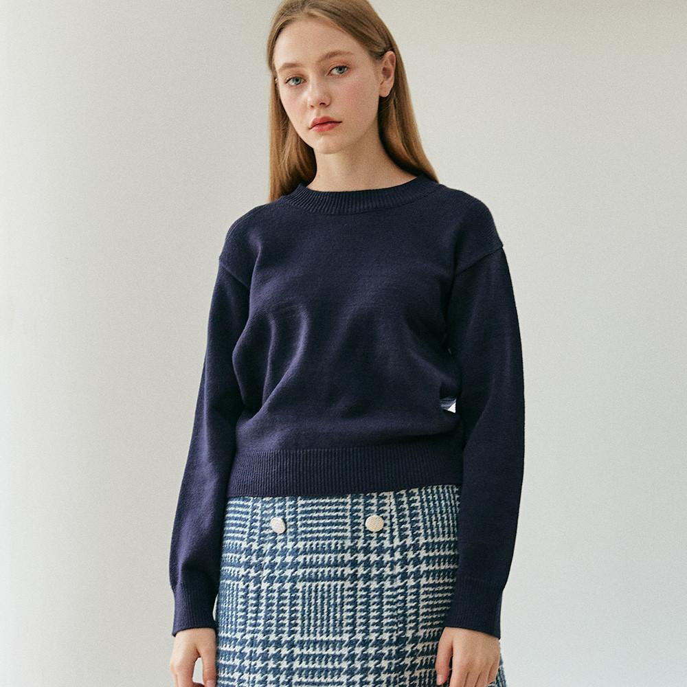 [뎁]라운드 크롭 니트_NV[DDCMK2002M]