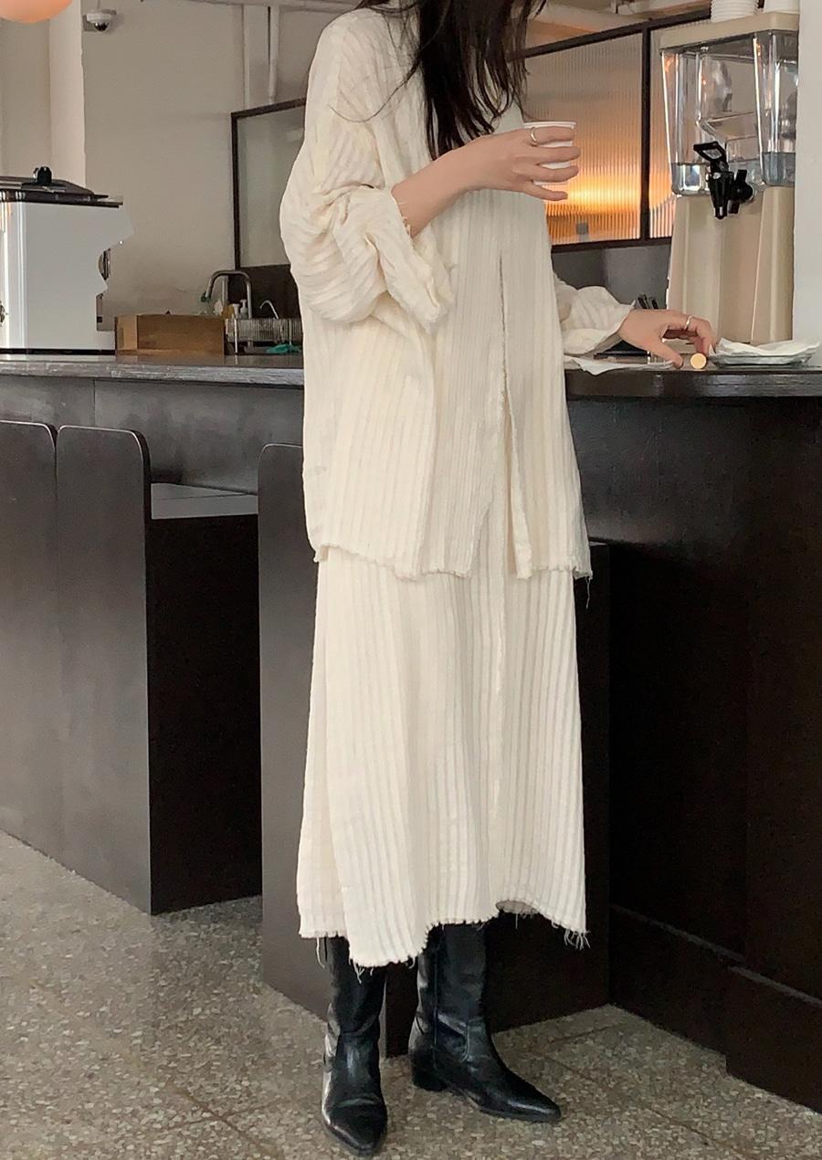 [단독 / 누적 3천세트 돌파] SOFT GAUZE SET/DRESS_CREAM