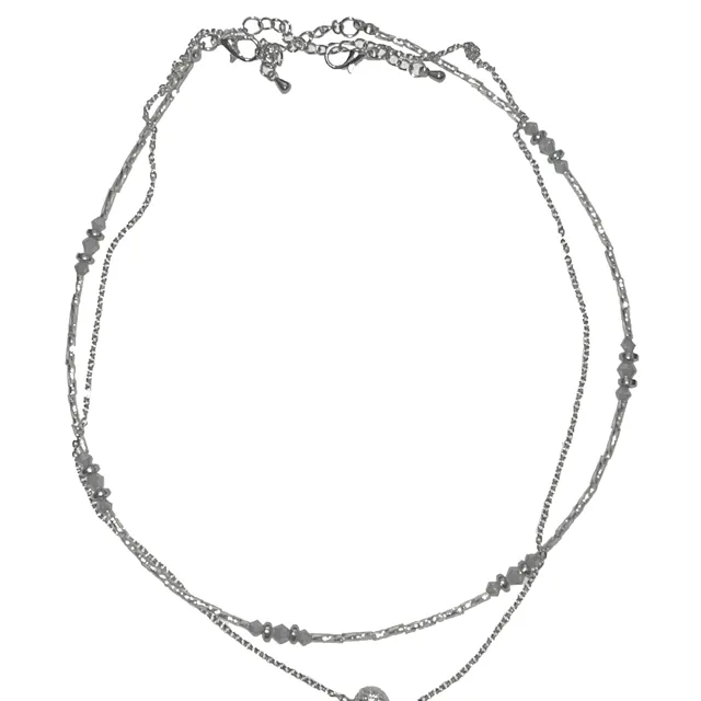 [재입고완료] Antique Ball Layered Beads Necklace / 앤틱 볼 레이어드 비즈 목걸이