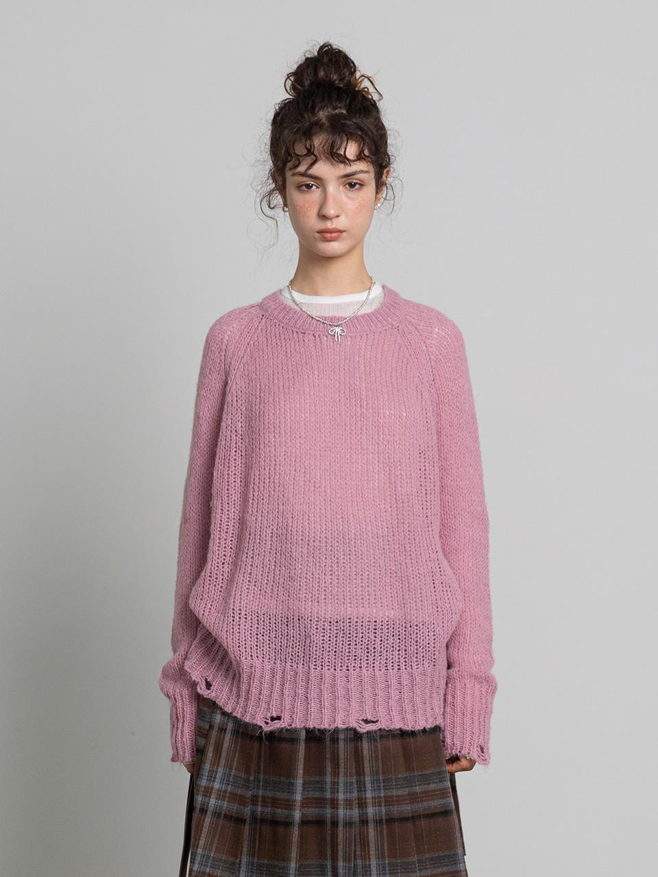 Damaged Knit Pullover