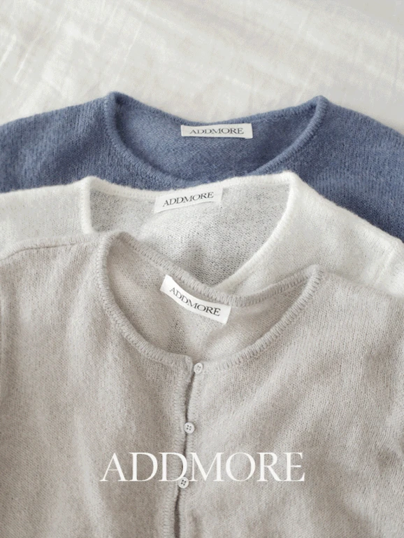 [MADE] mcd411 라뮤 시스루 라운드 가디건