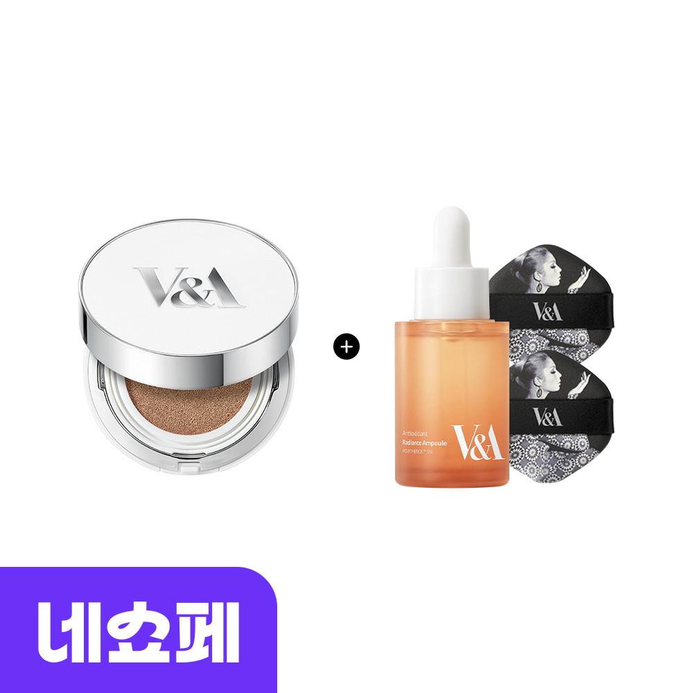 [네쇼페][앰플20mL+퍼프 증정] V&A 롱 웨어 쿠션 파운데이션 매트 본품 15g [SPF50+, PA+++][EASY 매트]