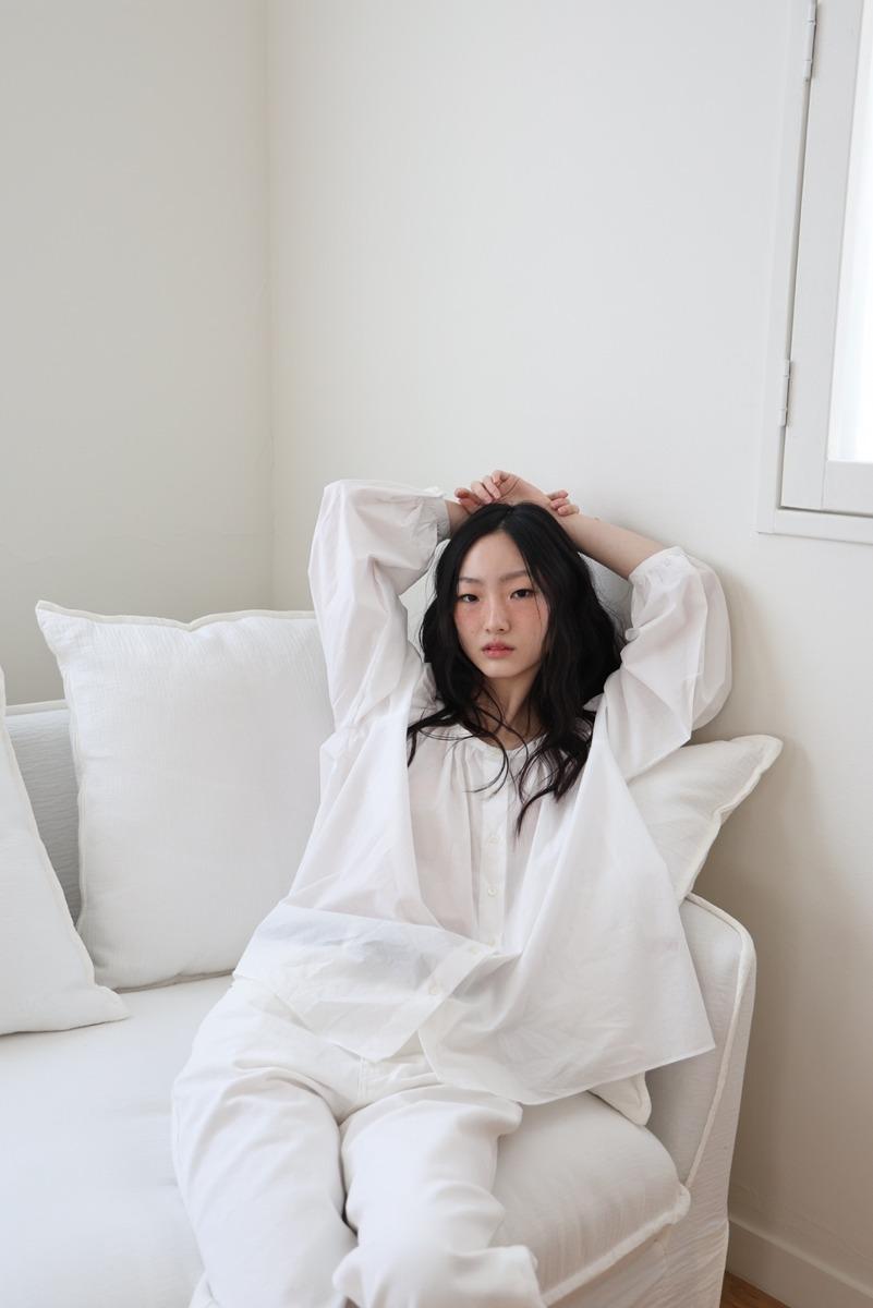 pure  blouse  off white