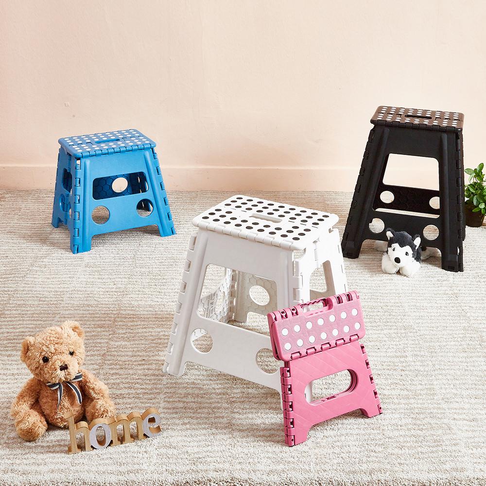 할메이드 플라스틱 폴딩의자체어 접이식발판 간의의자 간이의자