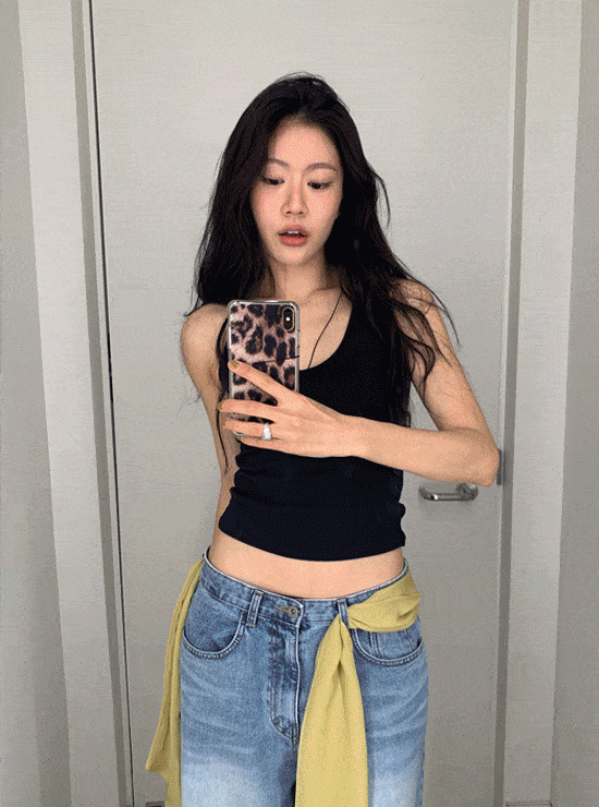 언더비 [주문폭주/두장이상할인/레이어드] 에폰 캡내장 슬리브리스 (5 color)