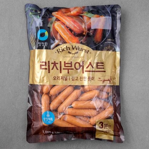 청정원 리치부어스트, 1kg, 1개 - 기타소시지 | 쿠팡