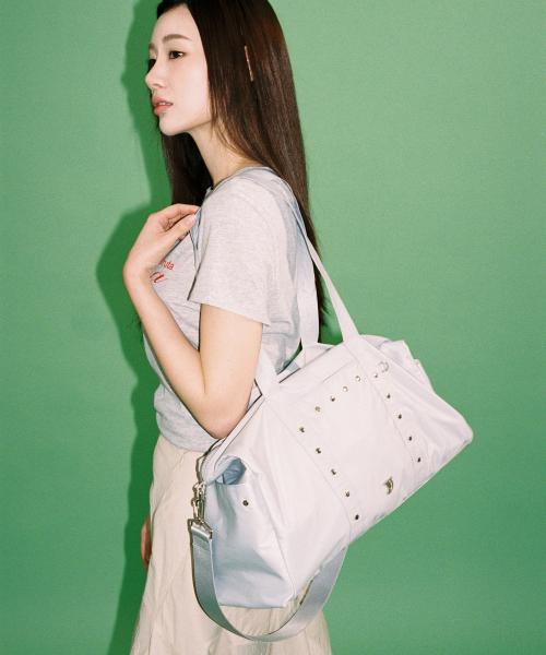 stud duffle bag (cool grey)