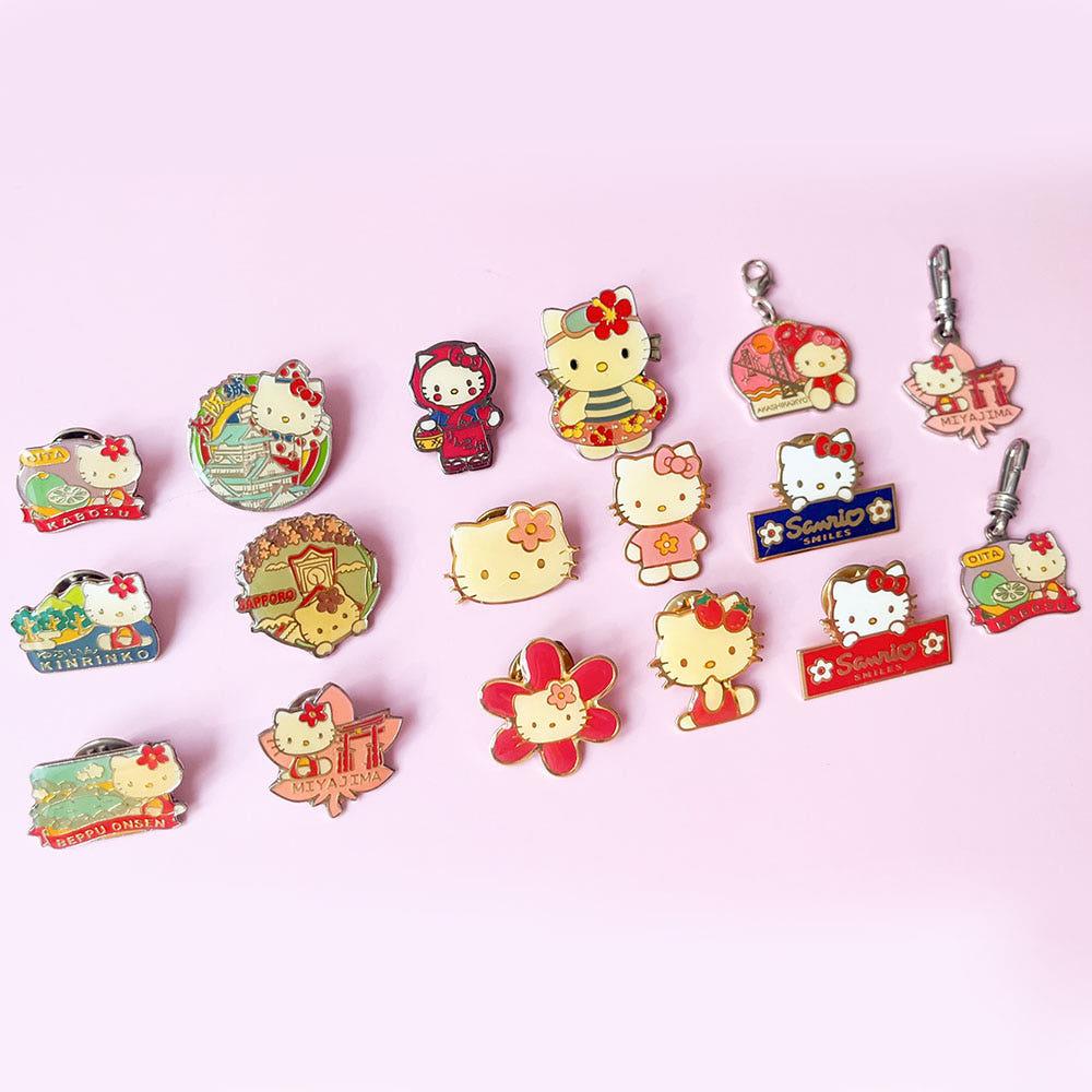 빈티지 헬로키티 핀 뱃지