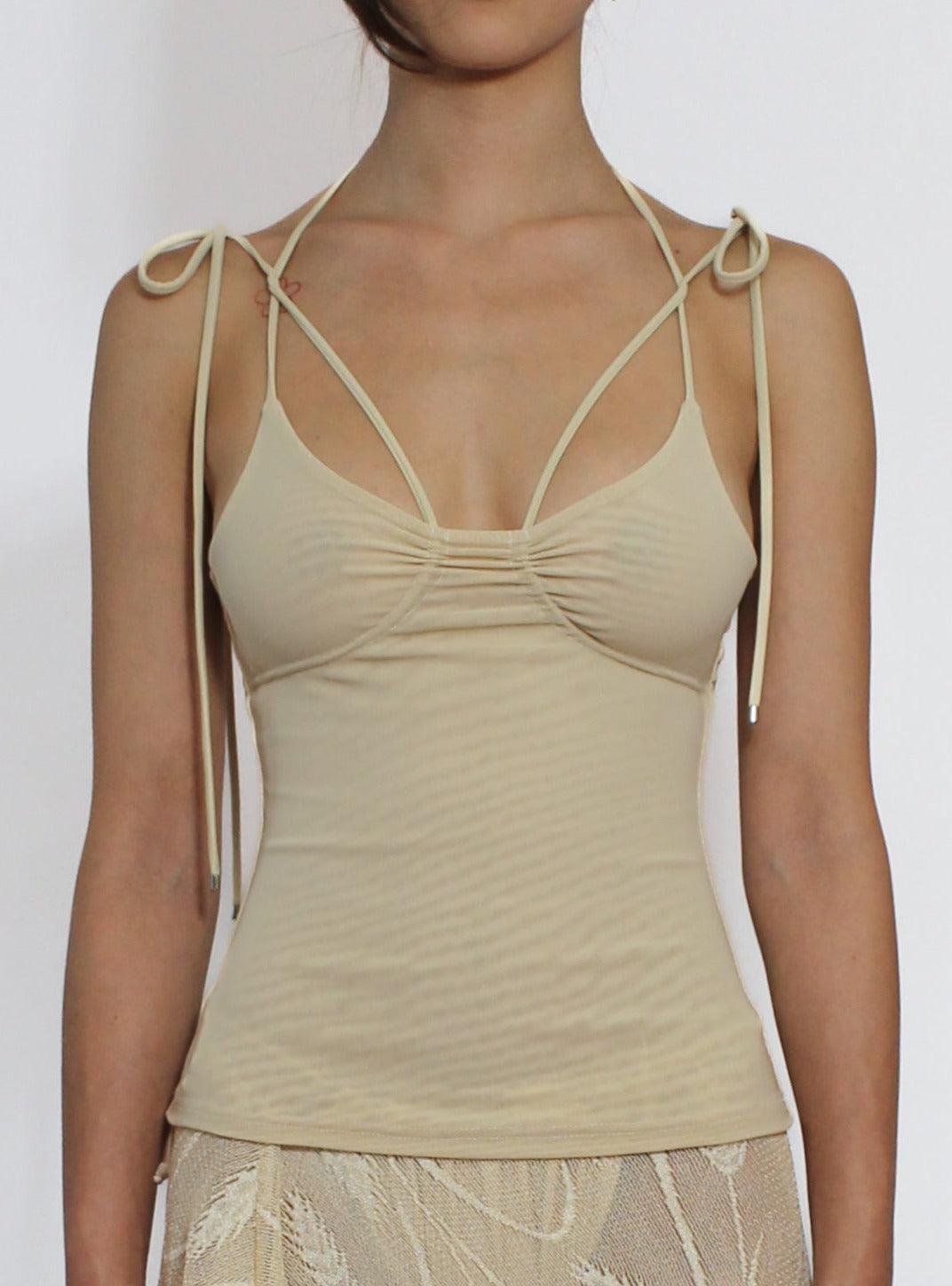 Beige Body Form Cami - XS