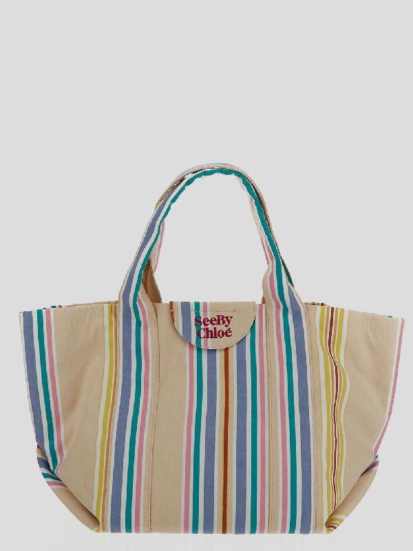 LAETIZIA 멀티 스트라이프 토트백