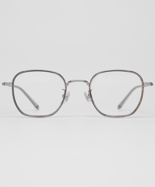 Rolly steel gray metal glasses