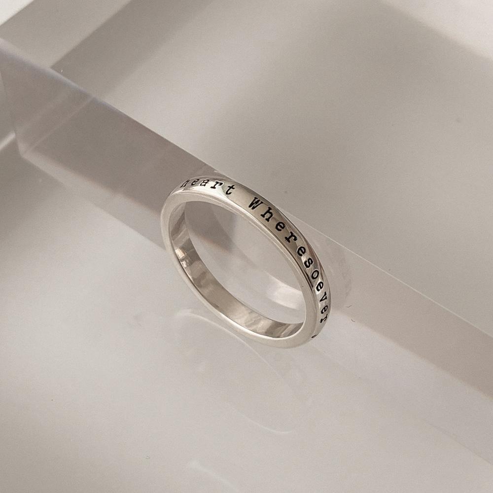 각인 스택링(3mm) 실버925 반지