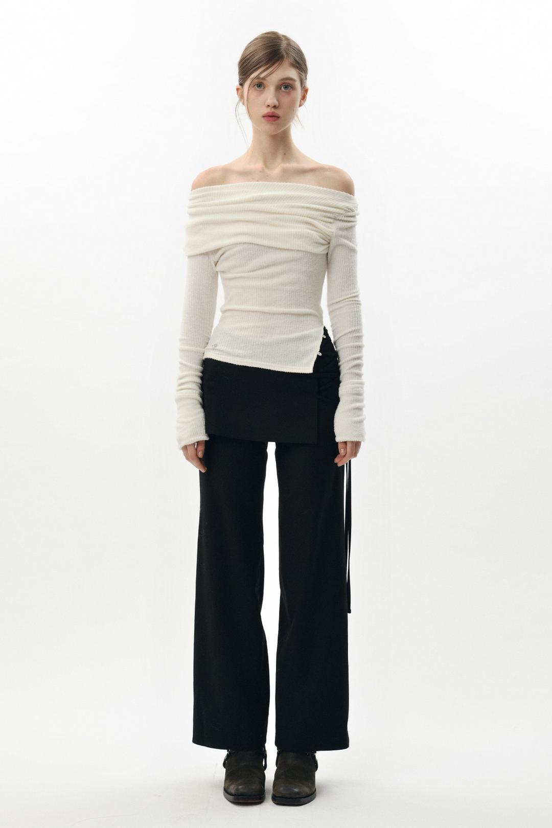 [12/11~] JENNIE OFF-SHOULDER TOP white