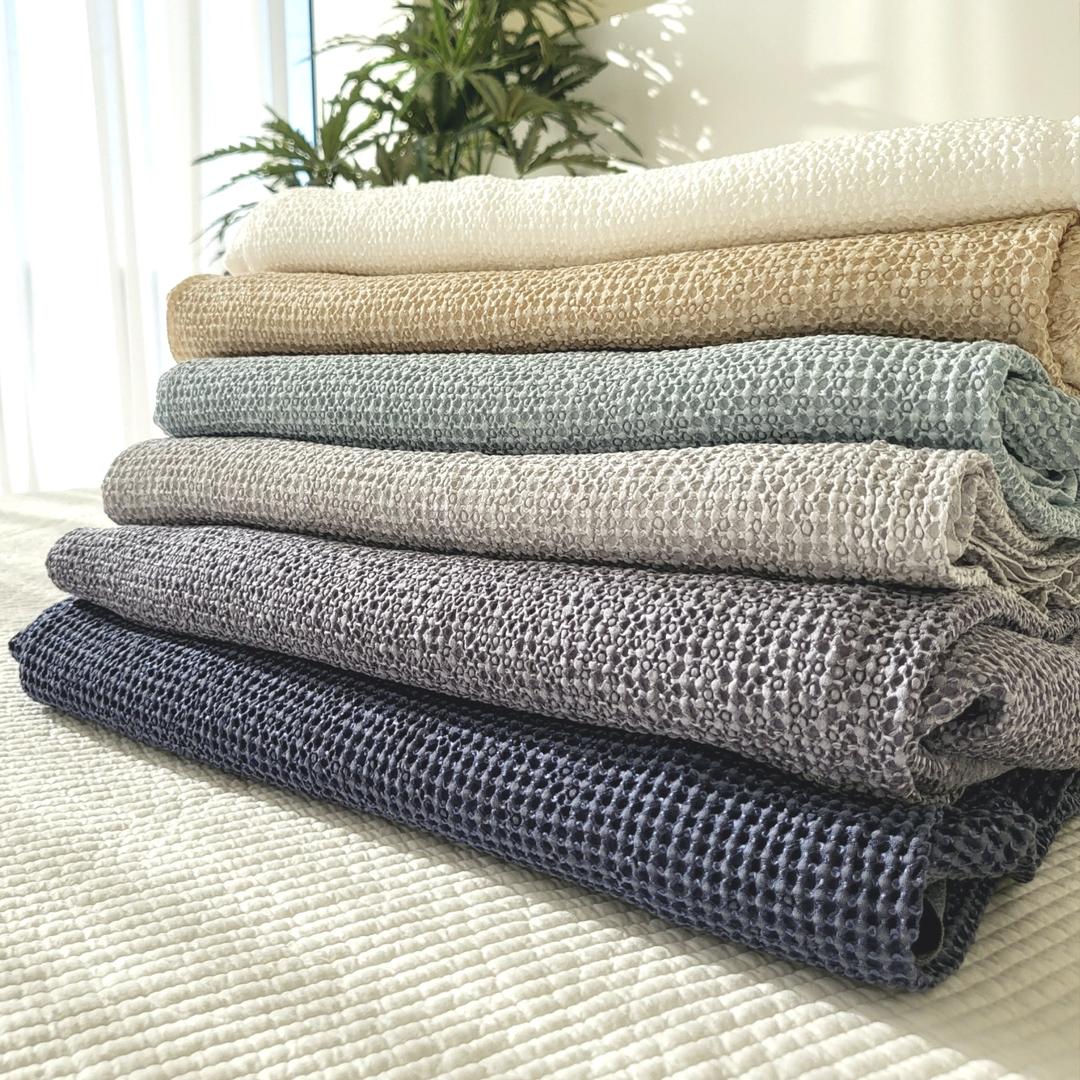 이브리다 풍기인견 여름이불 와플 피그먼트 이불베개세트