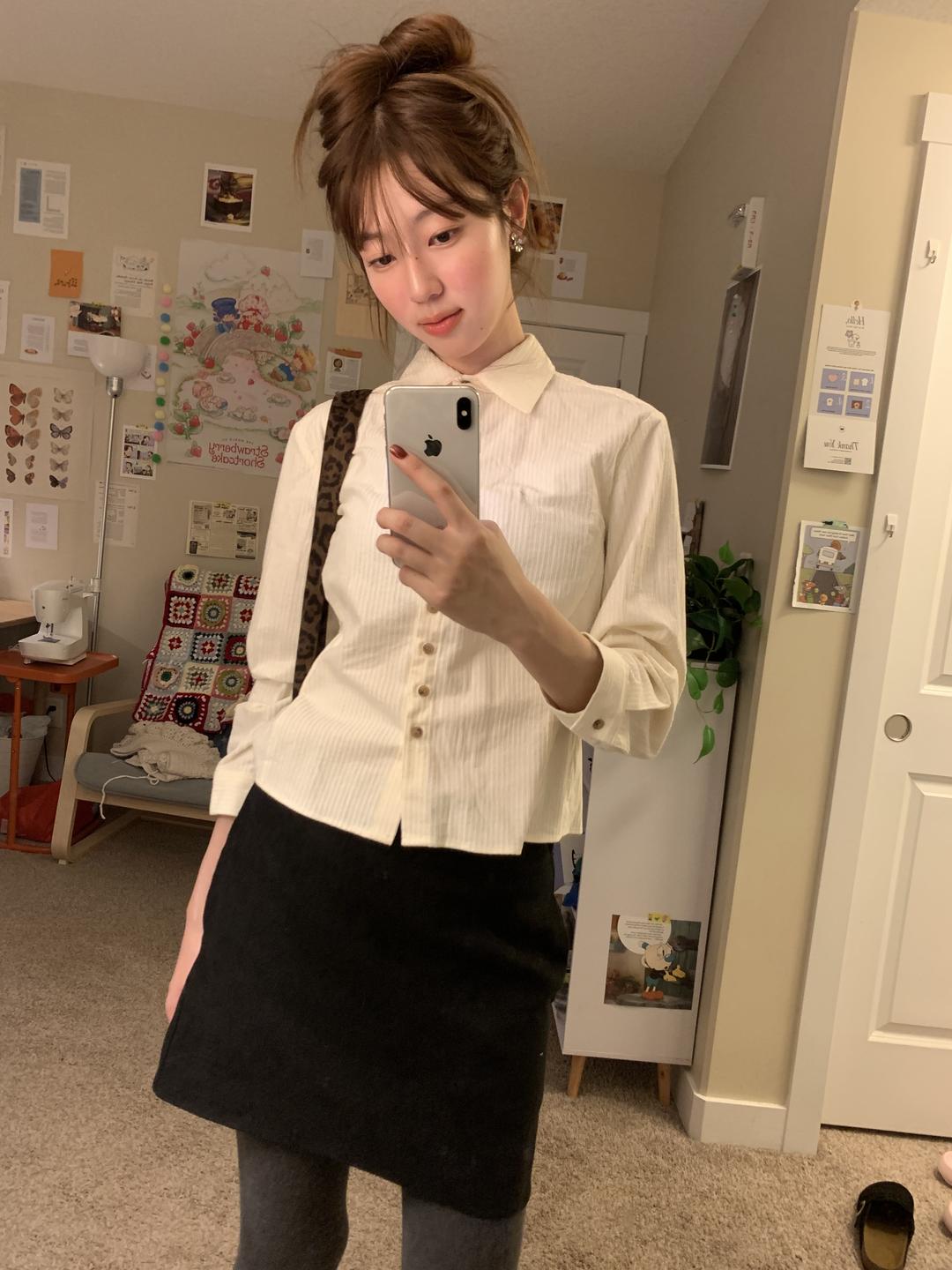 corduroy cropped shirt