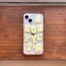 cute alphabet phonecase (A ver.) yellow