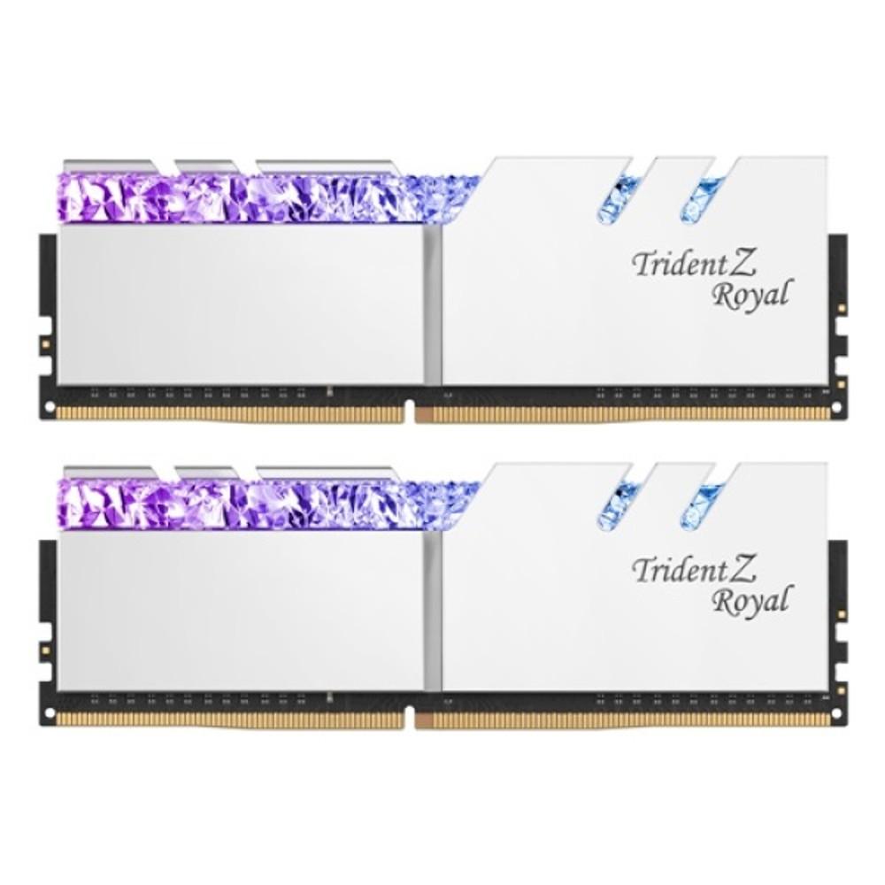 [G.SKILL] DDR4 PC4-25600 CL16 Trident Z ROYAL RGB 실버 [16GB (8GBx2)] (3200) 