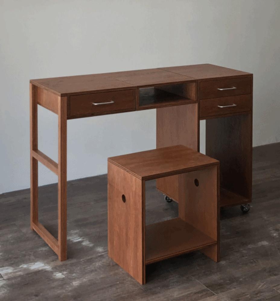 [OUN] LT_03 라왕 합판 책상 접이식 폴딩 수납장 서랍장 트롤리