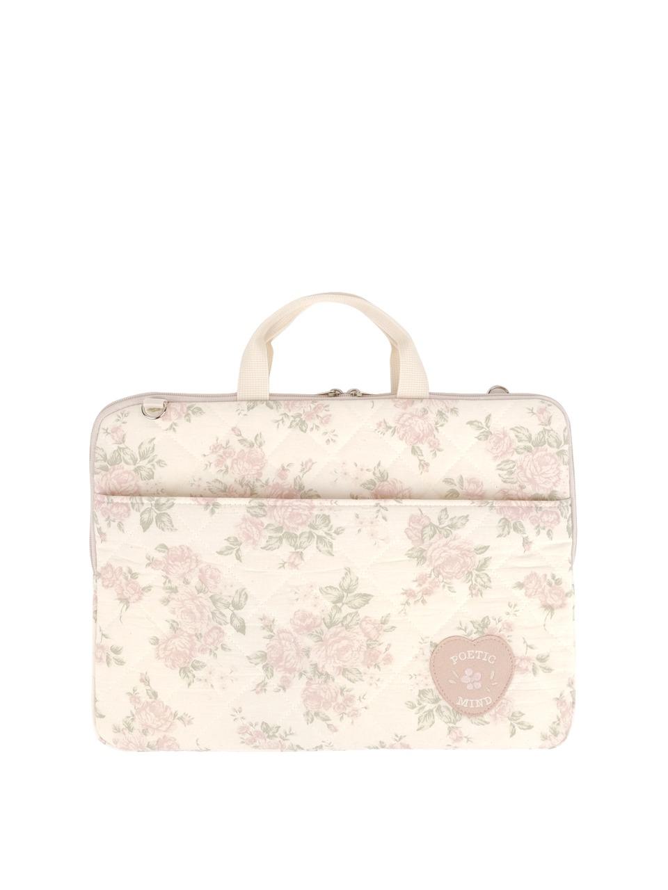 Bon voyage laptop pouch 15"_mauve rose