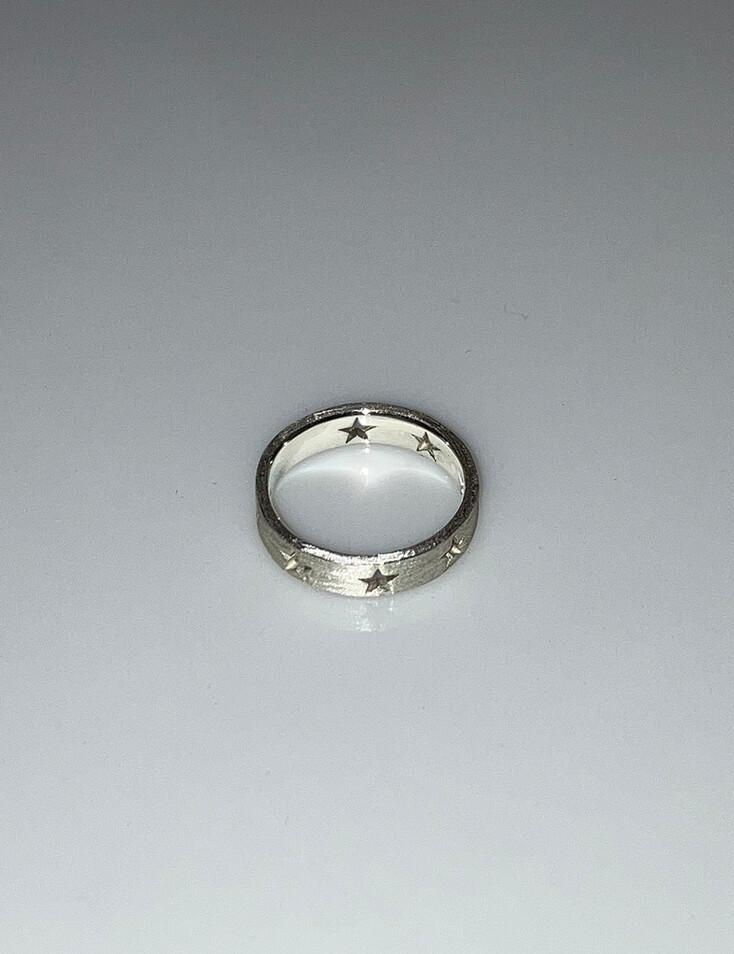 star hole ring (silver)