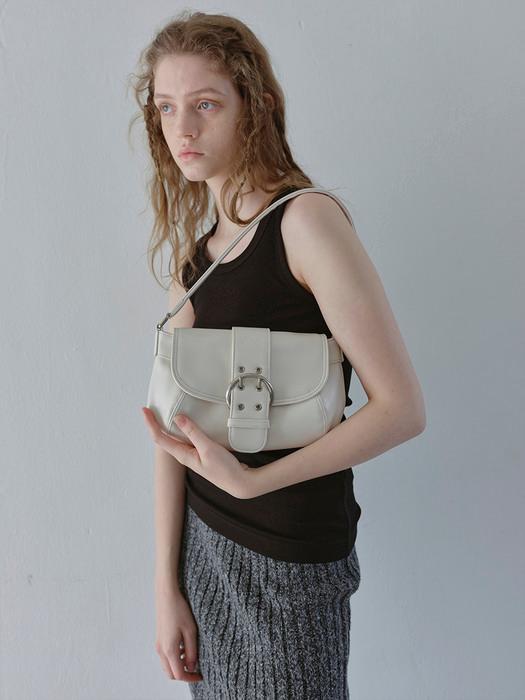 BUCKLE BAG, VANILLA