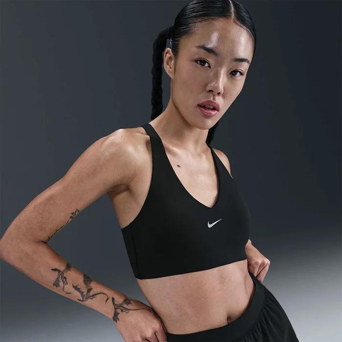 유니버사 미디엄 서포트 패드 스포츠 브라 W - 블랙:앤트러사이트:다크 스모크 그레이 / IB9831-010