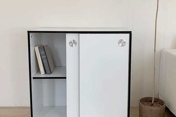 모노 슬라이딩 컬러수납장 (폭800mm)