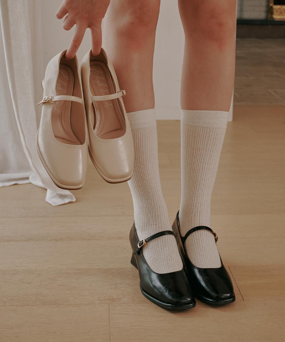 엘리자베스스튜어트 [지그재그BEST] 클래식 메리제인 펌프스 하객 구두 하객룩 EBAL136520