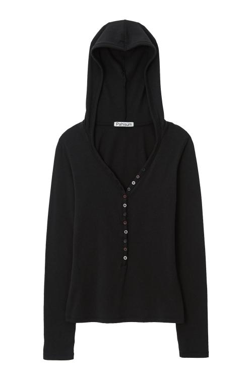 버튼 티셔츠_블랙