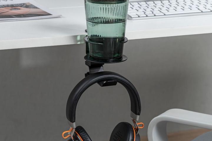 멀티 컵홀더 컵받침 거치대 헤드셋 헤드폰 데스크테리어 가방걸이