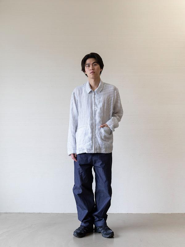 HOMLY 'FLUTTER STRIPE JACKET\' - WHITE