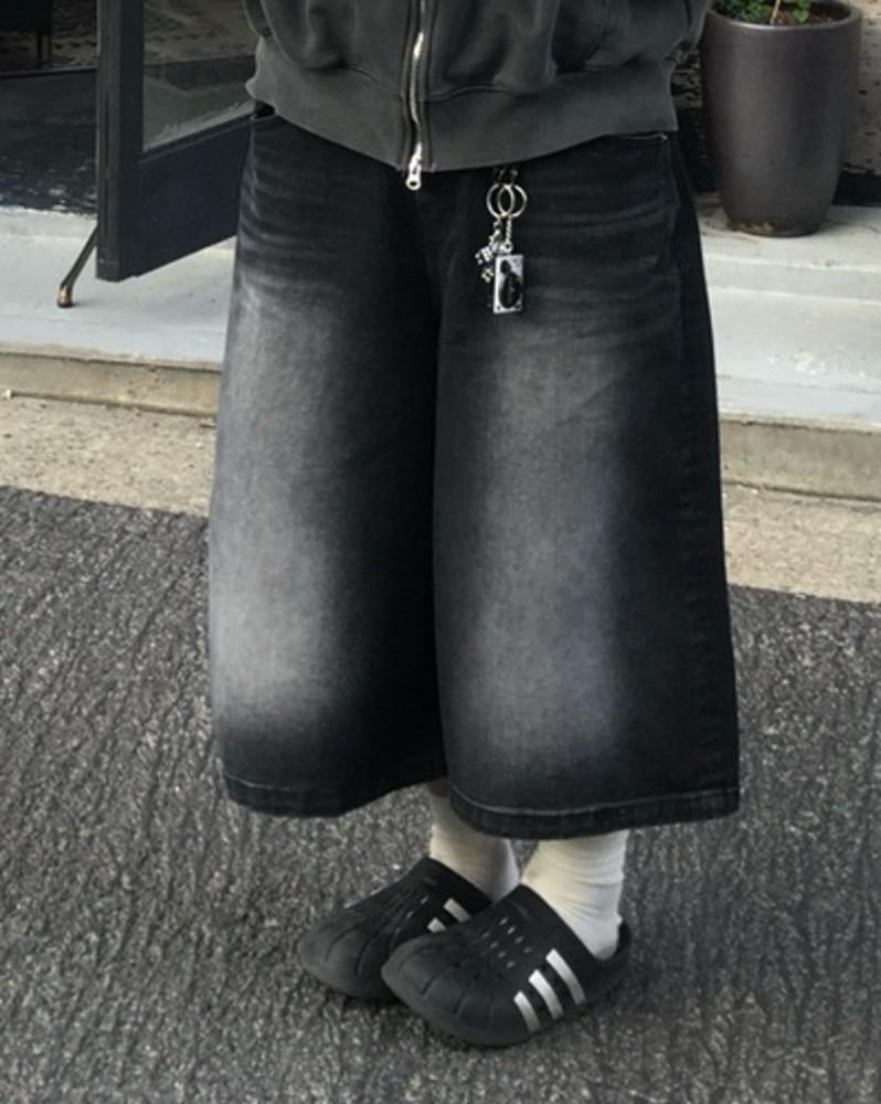 알파 Black 데님 버뮤다 PT (1C)