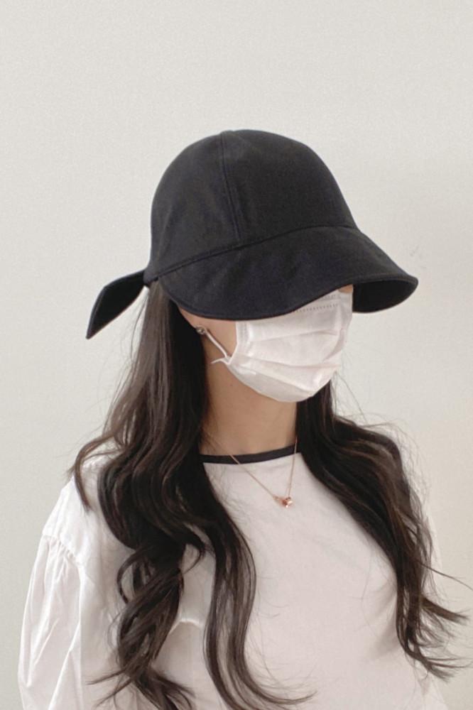 무지 리본 린넨 와이어 기본 여자 캡모자 여성 썬캡