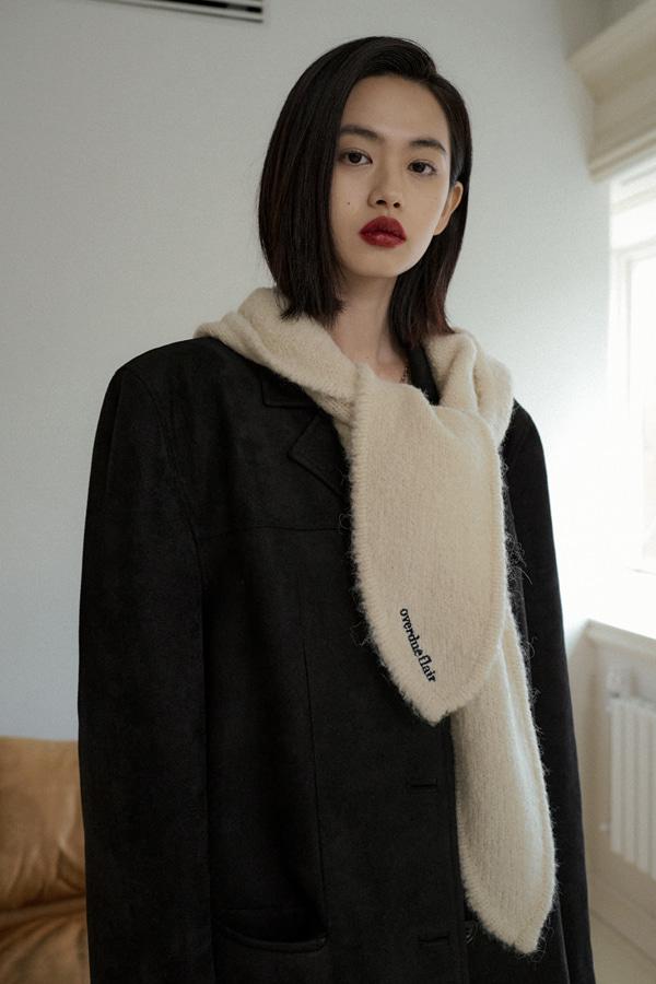 KNIT HOODED MUFFLER_CREAM