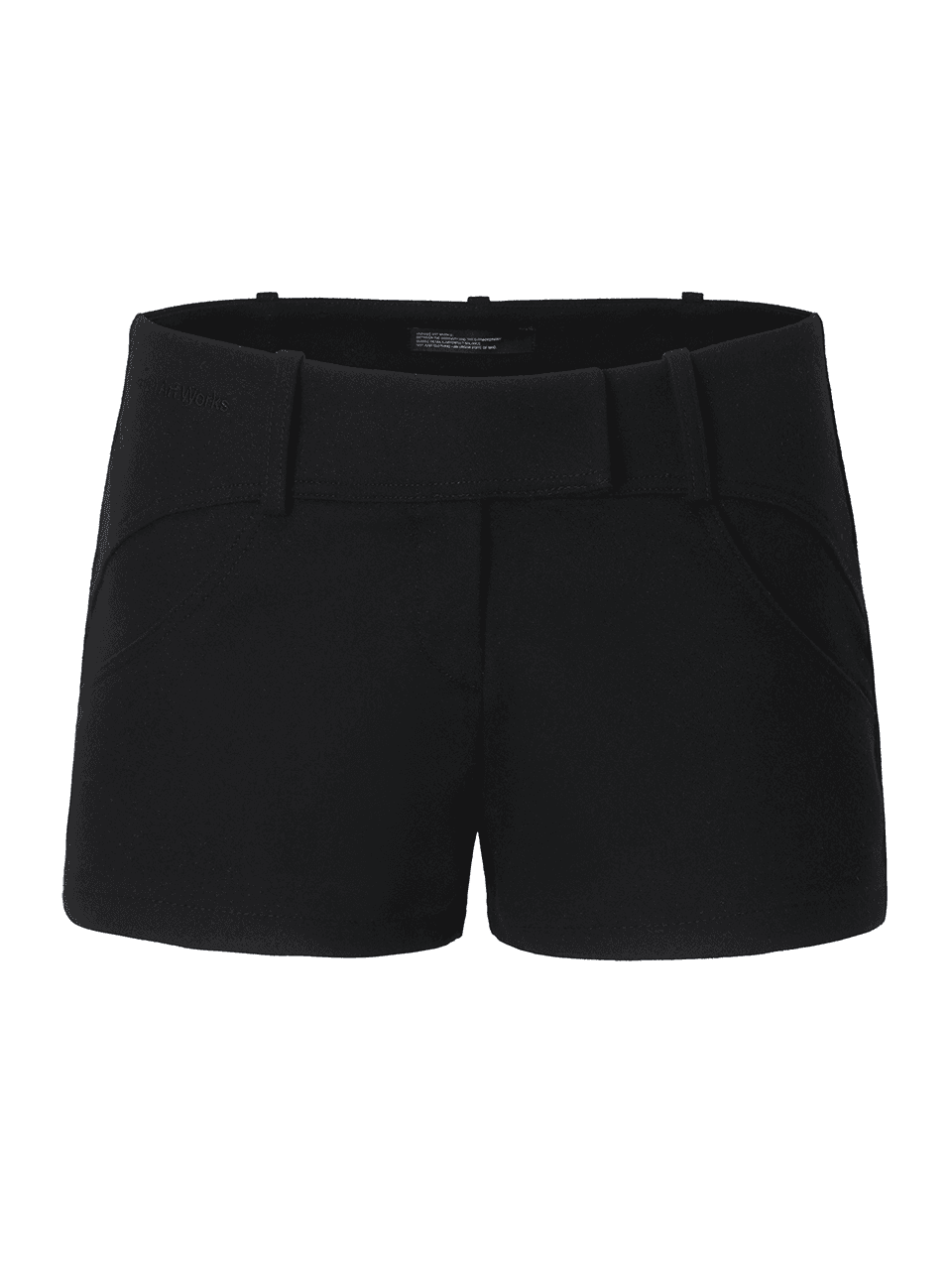 Curved Line Shorts (black)