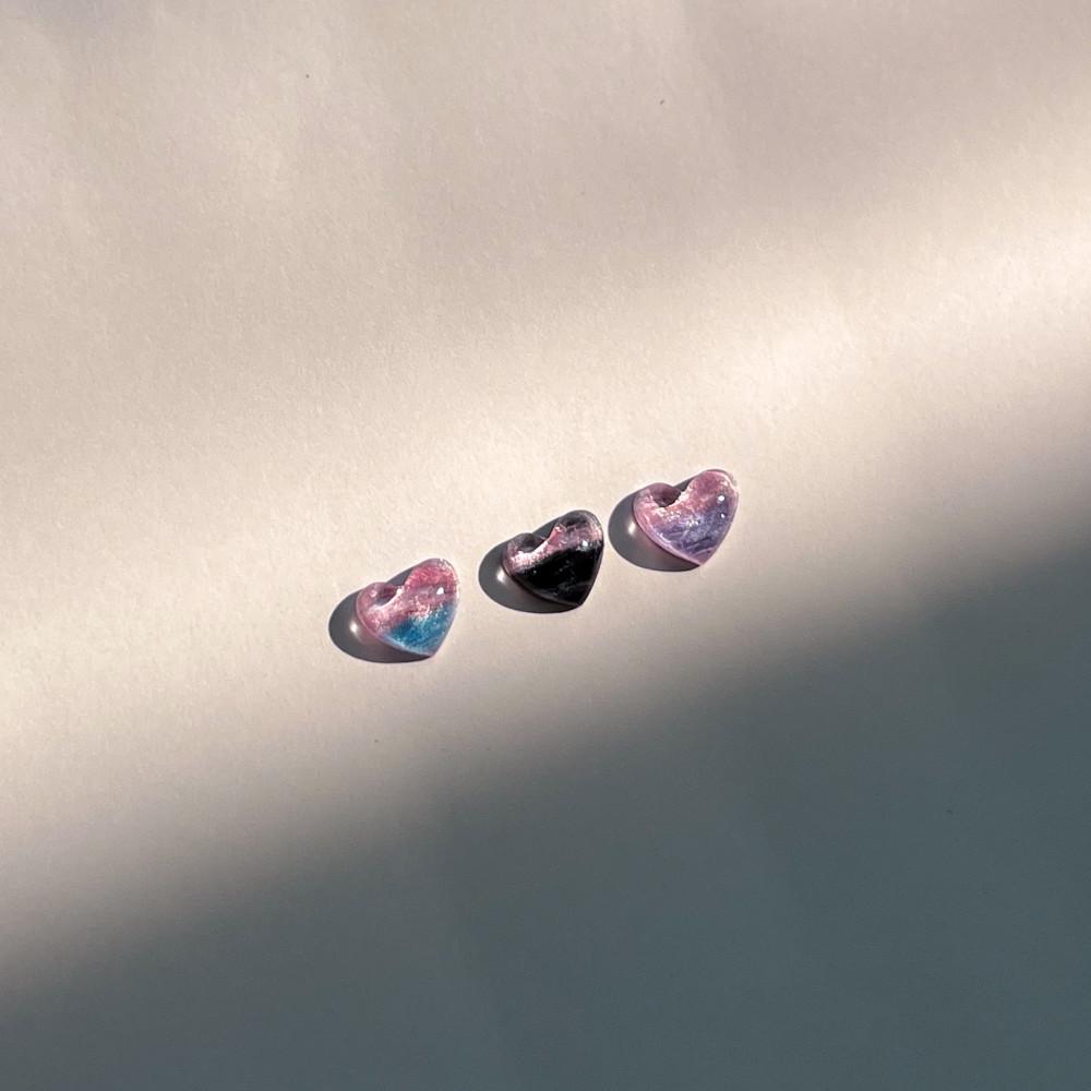 투톤 하트 파츠