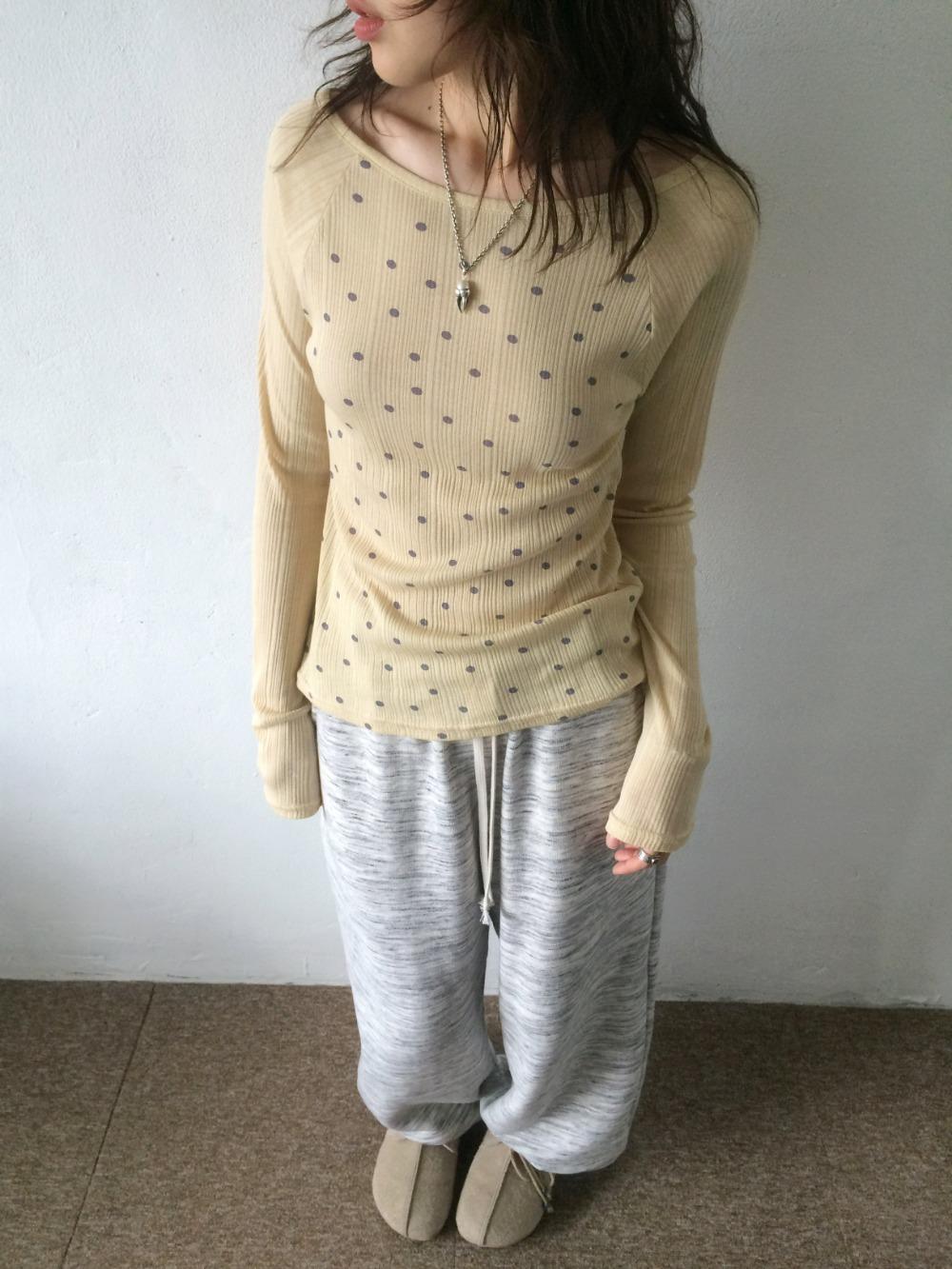 dot reglan long sleeve 도트 레글런 롱슬리브