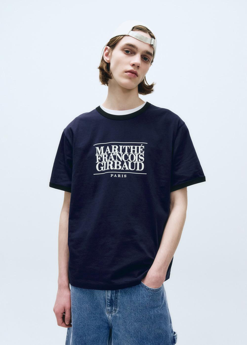 CLASSIC LOGO COLOR POINT TEE navy