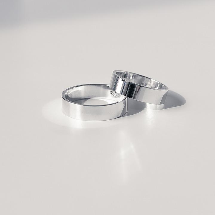 [925 silver] 베이직 플랫 실버 반지 보넥도 태산 명재현 리우 이한 보이넥스트 도어