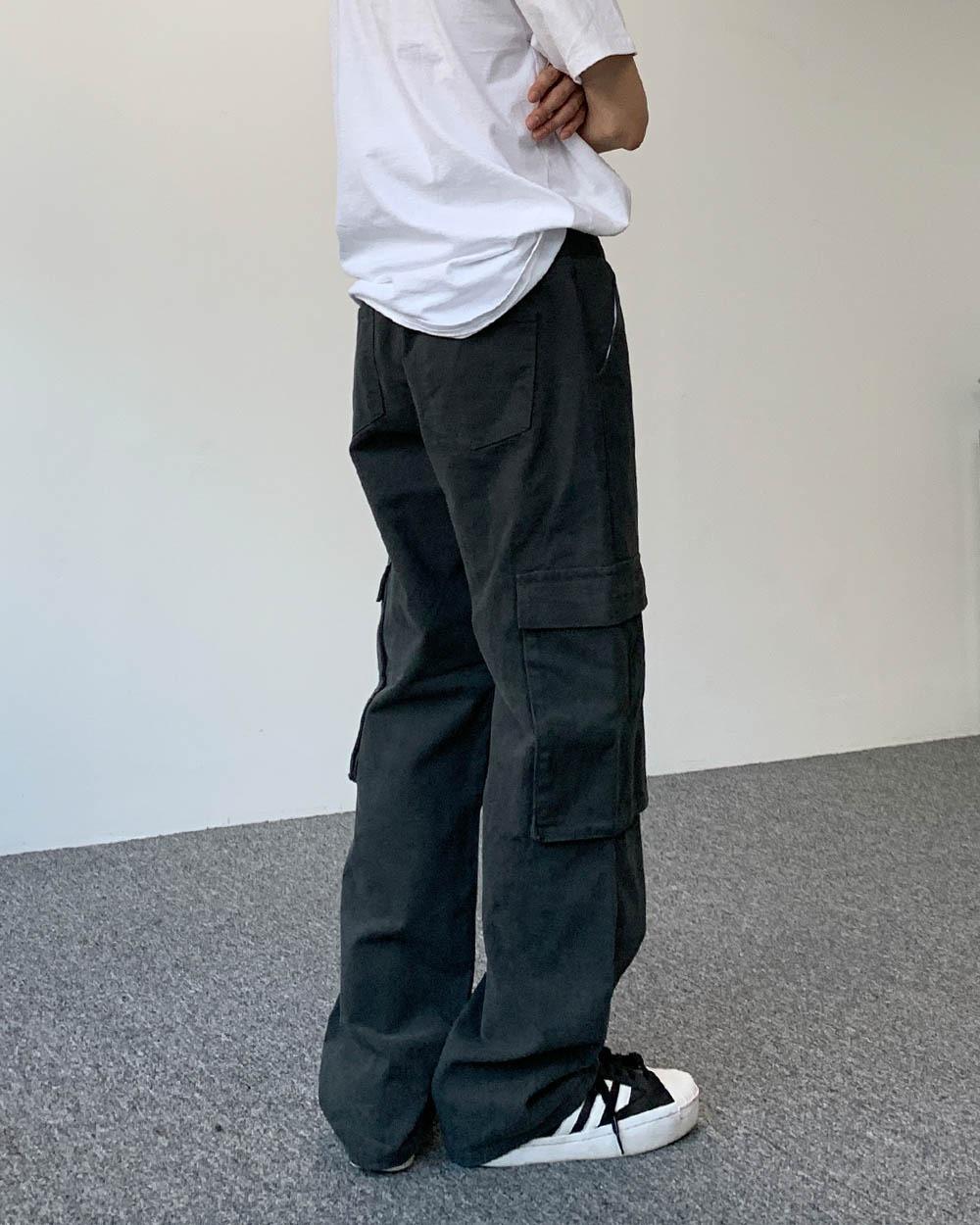 [Unisex] 데이셔 롱 와이드 카고 팬츠