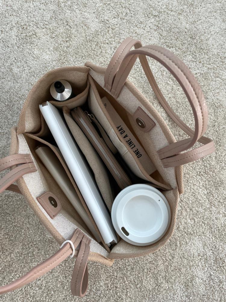 텀블러 방수 튼튼한 에코백 숄더백 컨버스백 수납력 좋은 아이패드 들어가는 가방