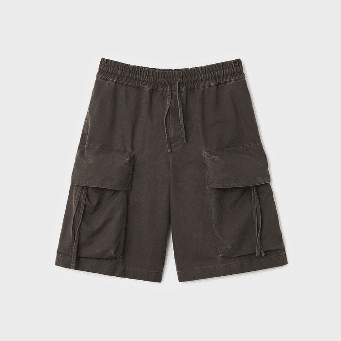시티 트립 카고 버뮤다 팬츠 - 브라운