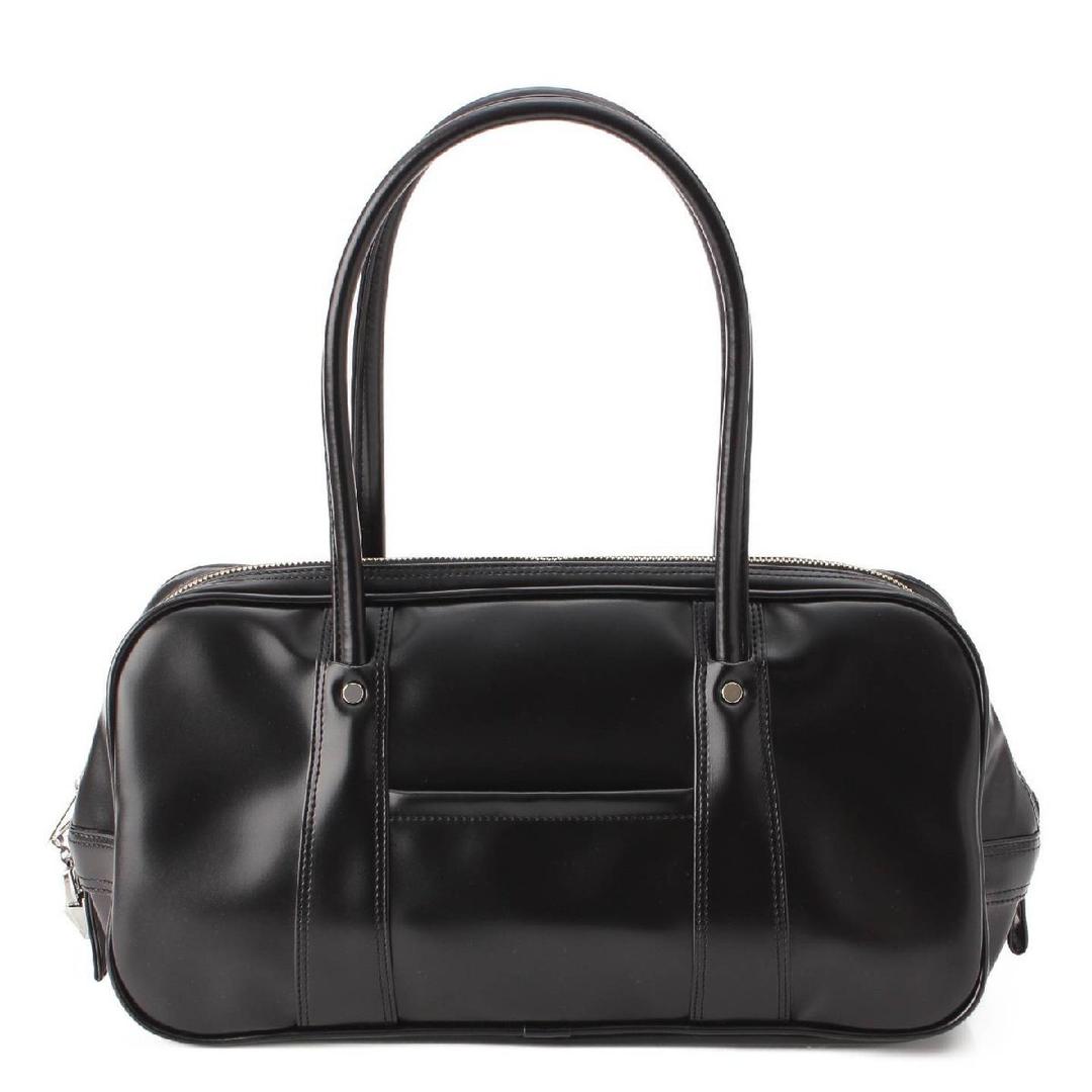 【コムデギャルソン】Comme des Garcons　エコレザー ダブルファスナー ボストンバッグ OZ-K 211 ブラック 【中古】【正規品保証】200869
