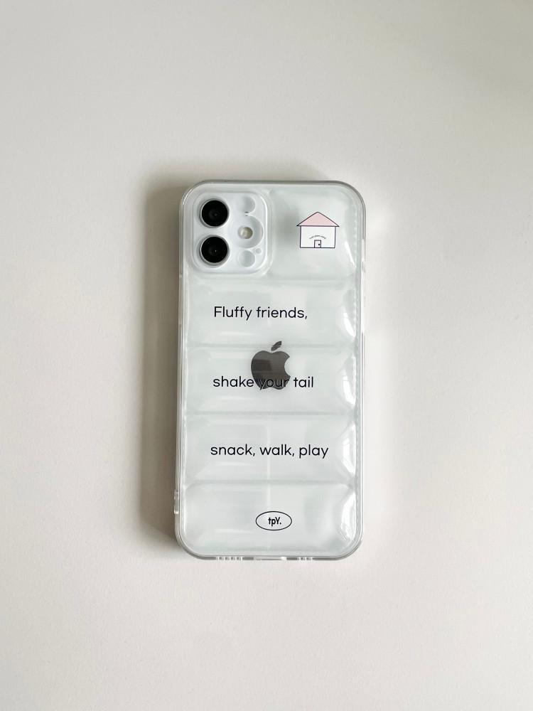 tpy padded phone case / 투명 패딩 케이스