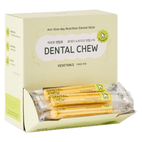 아르르 강아지 NEW 덴탈츄 껌 40p, 가벼운 야채, 560g, 1개 - 덴탈껌 | 쿠팡