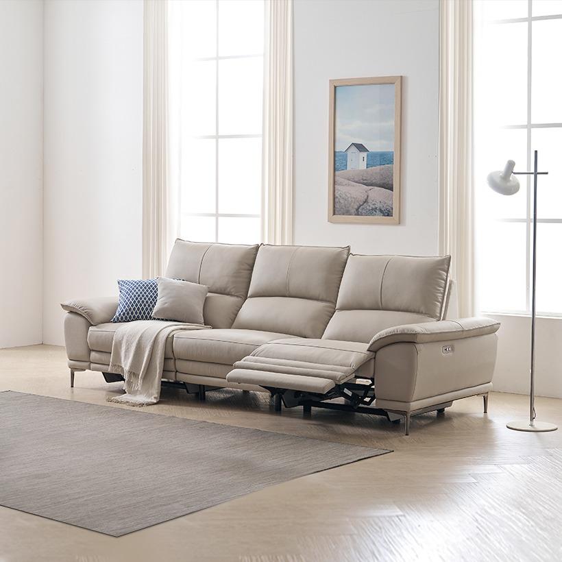 [굳닷컴 최저가][made by GUUD] 바이노만 알렌 천연가죽 리클라이너 4인