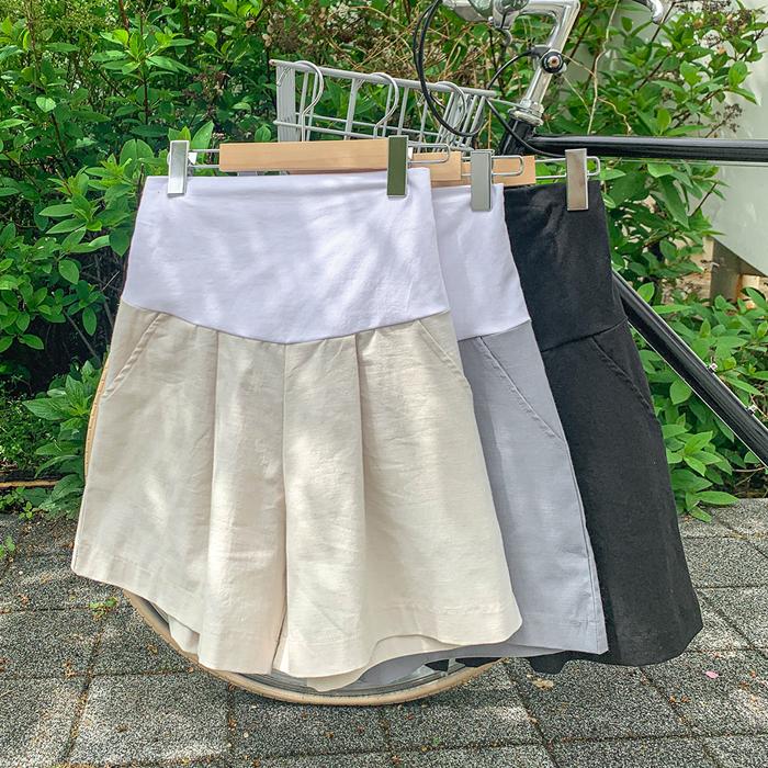 [라벨D]시원해서좋아 린넨 4부팬츠*임부복