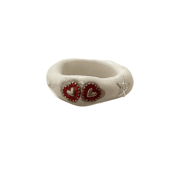 [viviflo] twin heart ring 트윈하트링