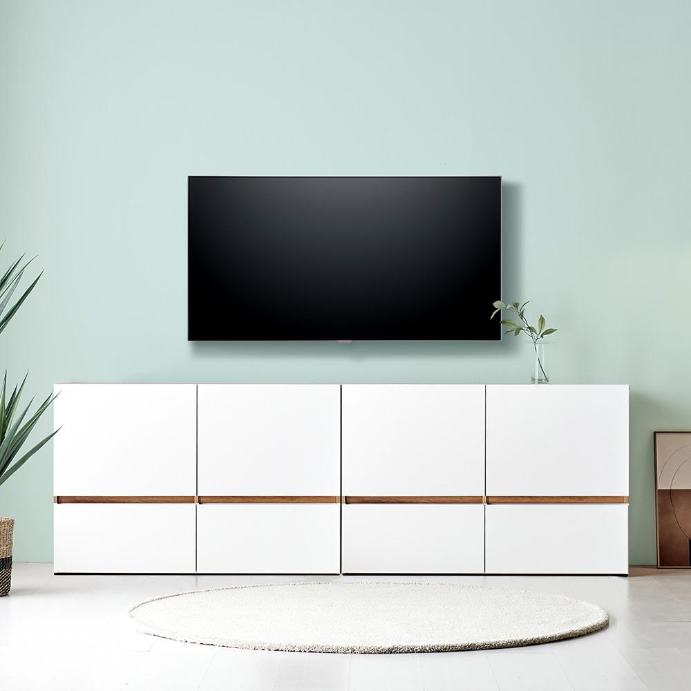 도아르 높은 거실장 다용도 낮은 거실 서랍 수납장